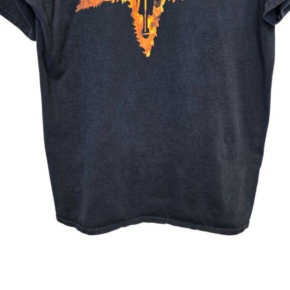 Thrasher Mens L Skate Graphic Pentagram Inferno Black Short Sleeve Cotton Tshirt - Picture 8 of 16